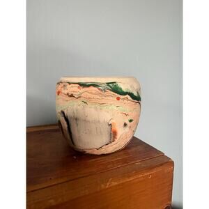 Nemadji Pottery flower vase decorative pottery vase size medium